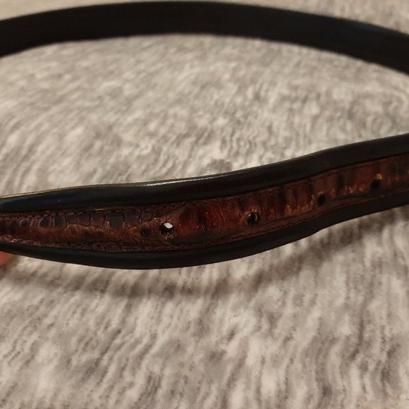 Men's Brighton belt black/brown size 34 - Picture 4 of 6